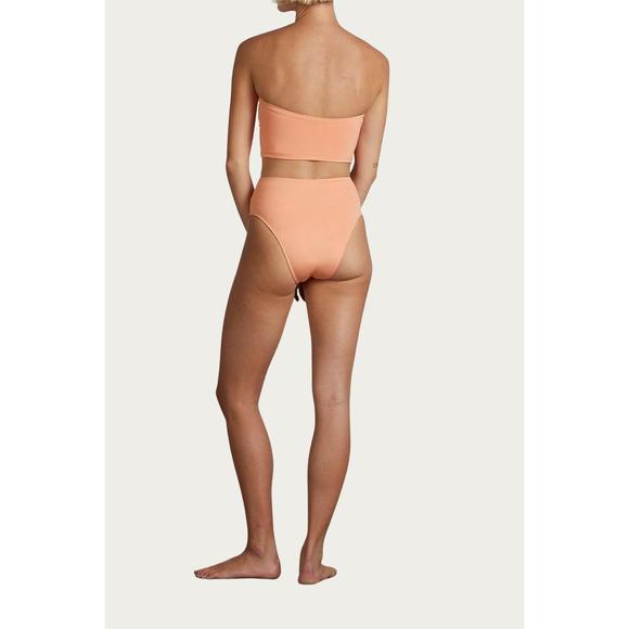 NEW BONDI BORN poppy bikini bottom in peach - Picture 2 of 2